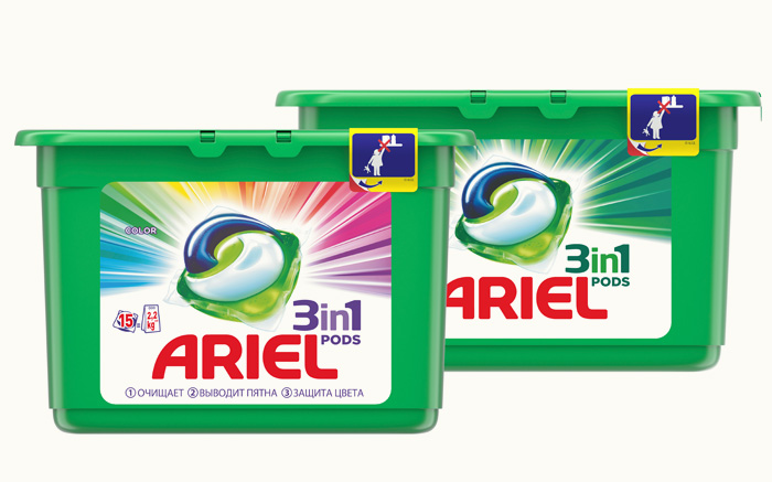 Капсулы для стирки Ariel PODS 3 в 1