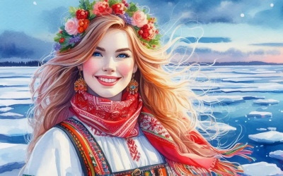 Финская девушка