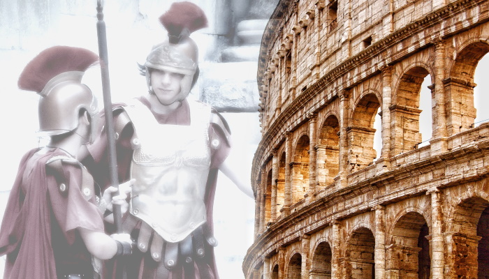 древние римские воины, коллизей