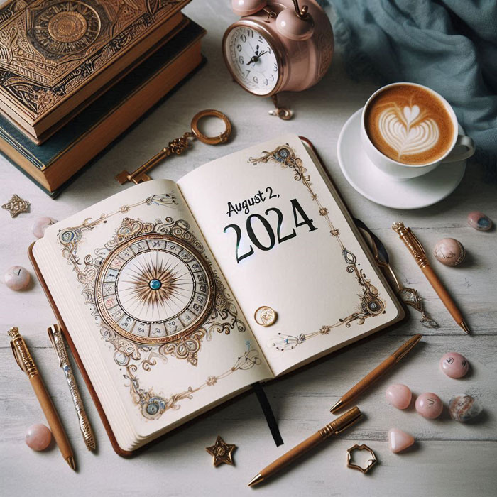 астрологическая книга с датой 2 августа