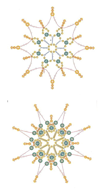 схемы снежинок