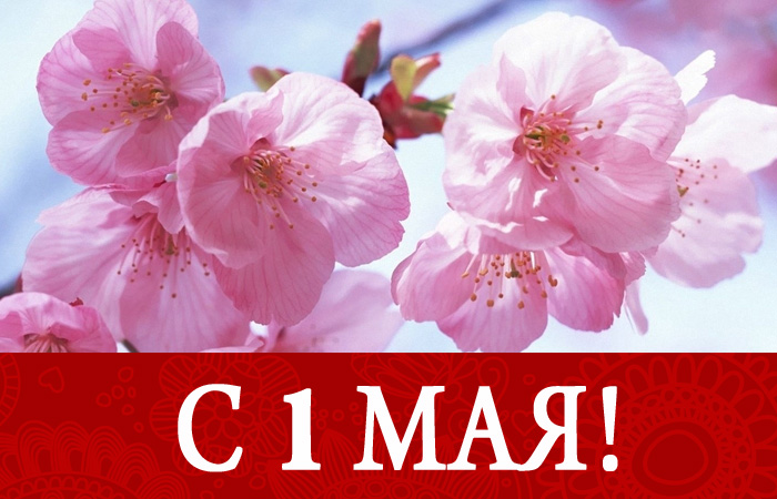 открытка поздравление с Первомаем