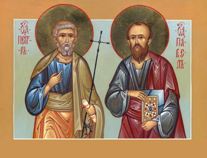 открытка поздравление с Днем Петра и Павла
