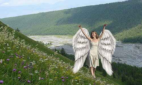 ангел в небе