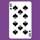 Пасьянс на игральных картах – десятка пик 