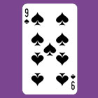 Символ из пасьянса на игральных картах – девятка пик 