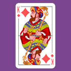 Символ из пасьянса на игральных картах – король бубен 