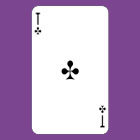 Символ из пасьянса на игральных картах – туз треф 